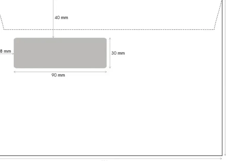 Ikkunakirjekuoria E5 Valkoinen 20Kpl Paperitarvikkeet