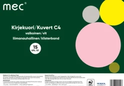 Best Mec Kirjekuori C4 Valkoinen 15Kpl Paperitarvikkeet