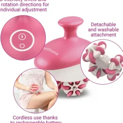 Medisana Hierontalaitteet Ja Lämpötyynyt-Selluliittihieroja Valko-Pinkki