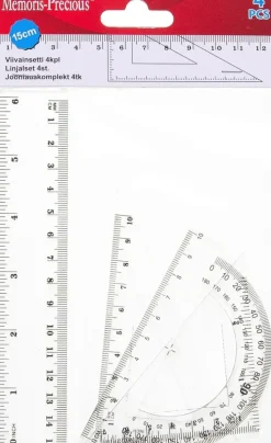 Discount Viivainsetti 4Kpl Toimistotarvikkeet