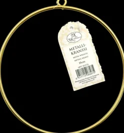 Outlet Metallikranssi Kulta 15Cm Askartelutarvikkeet