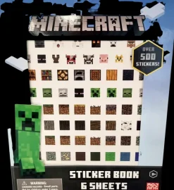 Minecraft Askartelutarvikkeet-Tarralehtio, 6 Tarra-Arkkia, Yli 500 Tarraa