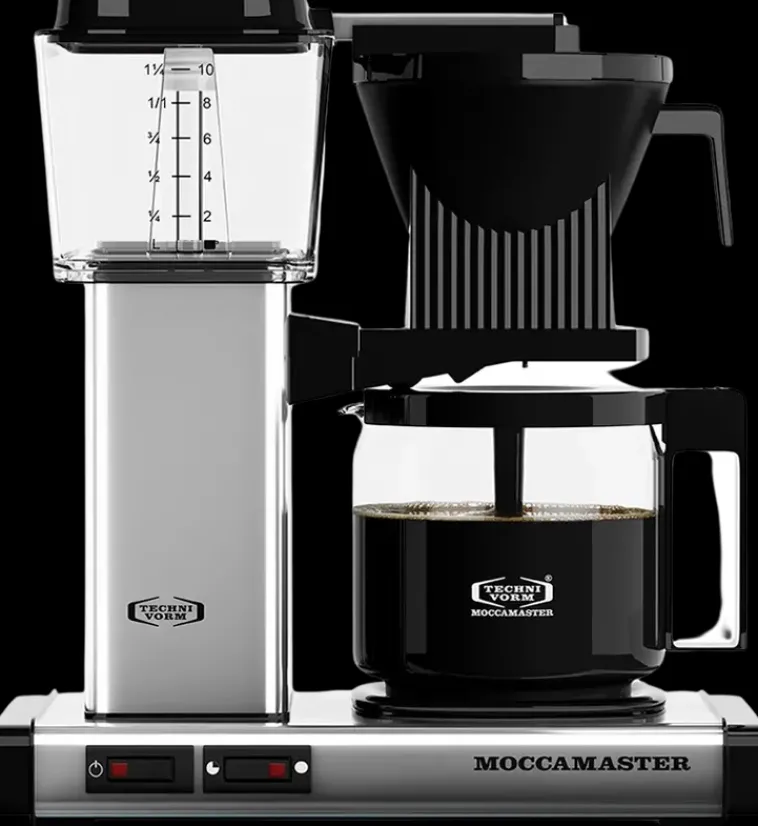 Moccamaster Kahvi Ja Tee-Automatic Polished Silver - Suodatinkahvinkeitin