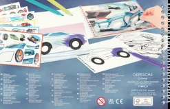 Monster Cars Askartelutarvikkeet-Taskuvarityskirja