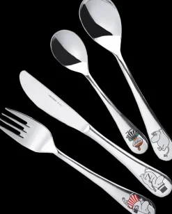 Moomin Arabia Hackman Muumi Lasten Aterinsetti Perhe 4-Osainen Aterimet Ja Ottimet