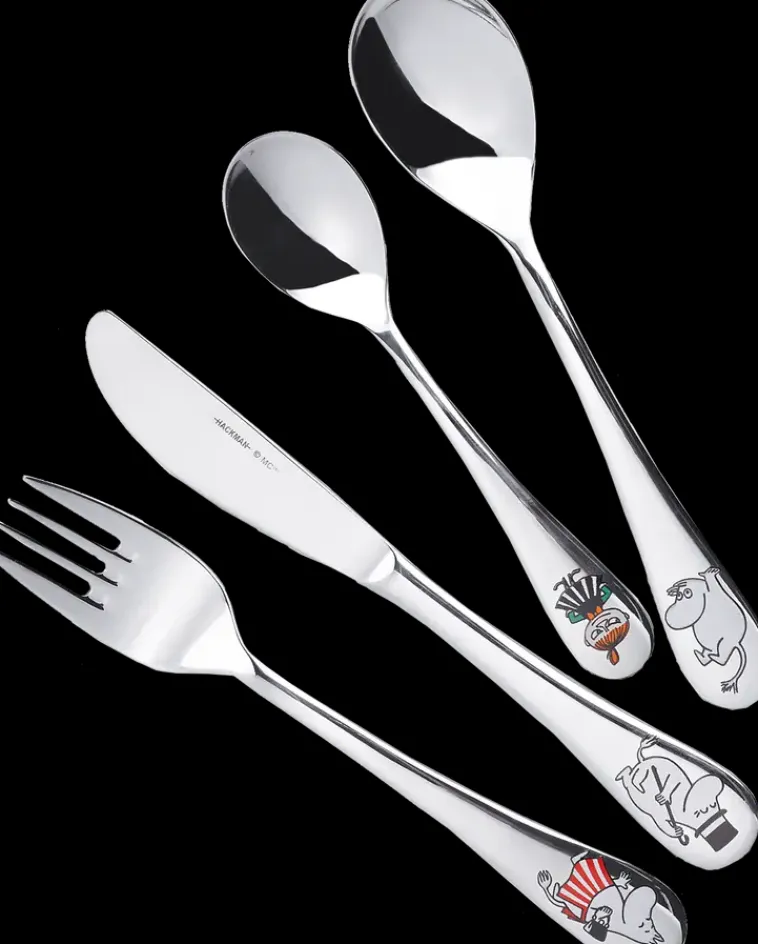 Moomin Arabia Hackman Muumi Lasten Aterinsetti Perhe 4-Osainen Aterimet Ja Ottimet