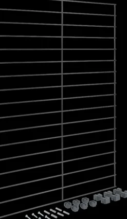 Metaltex Säilytyskalusteet-Mural Seinaritila 43X68 Cm 6 Kpl Seinakoukut Ja Ruuvit