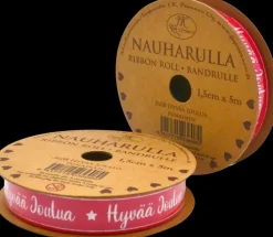 Hot Nauharulla Hyvaa Joulua Punainen 1,5Cm X5M Askartelutarvikkeet