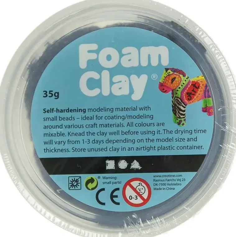 Nellen Askartelutarvikkeet-Helmimassa Musta 35G