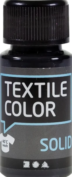 Nellen Askartelutarvikkeet-Kangasvari Peittava 50Ml Musta