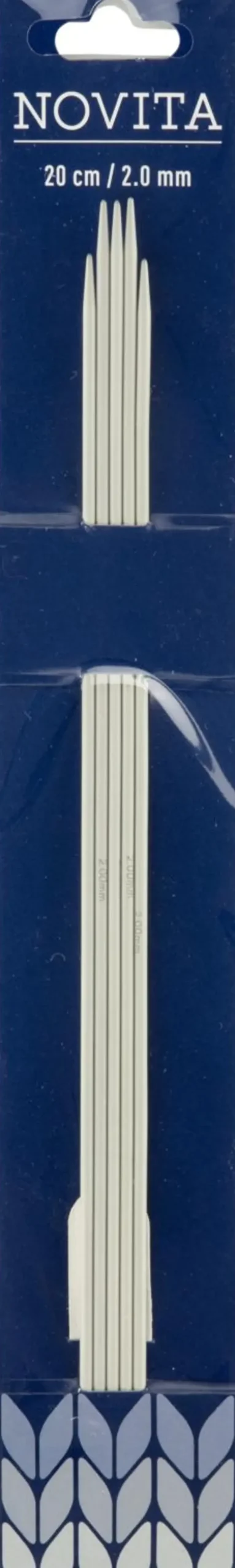 Sukkapuikko 20Cm - 2Mm, Harmaa Käsityötarvikkeet