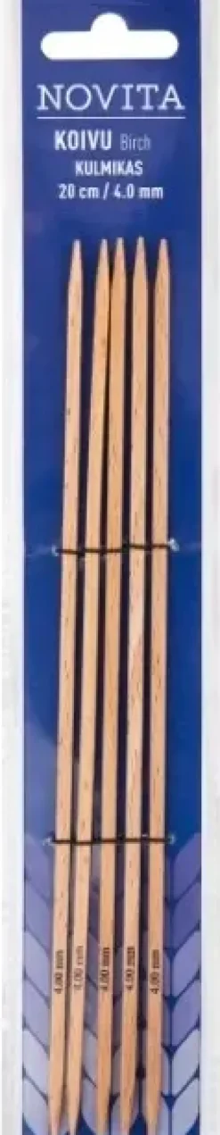 Online Sukkapuikko Kulmikas 20Cm - 4 Mm Koivu Käsityötarvikkeet