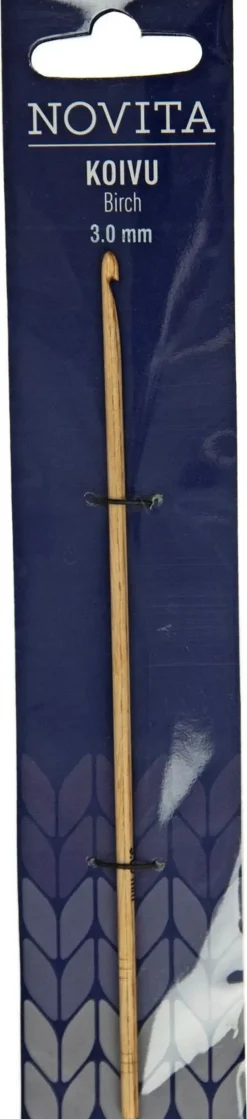 Hot Virkkuukoukku Koivu 15 Cm 3 Mm Käsityötarvikkeet