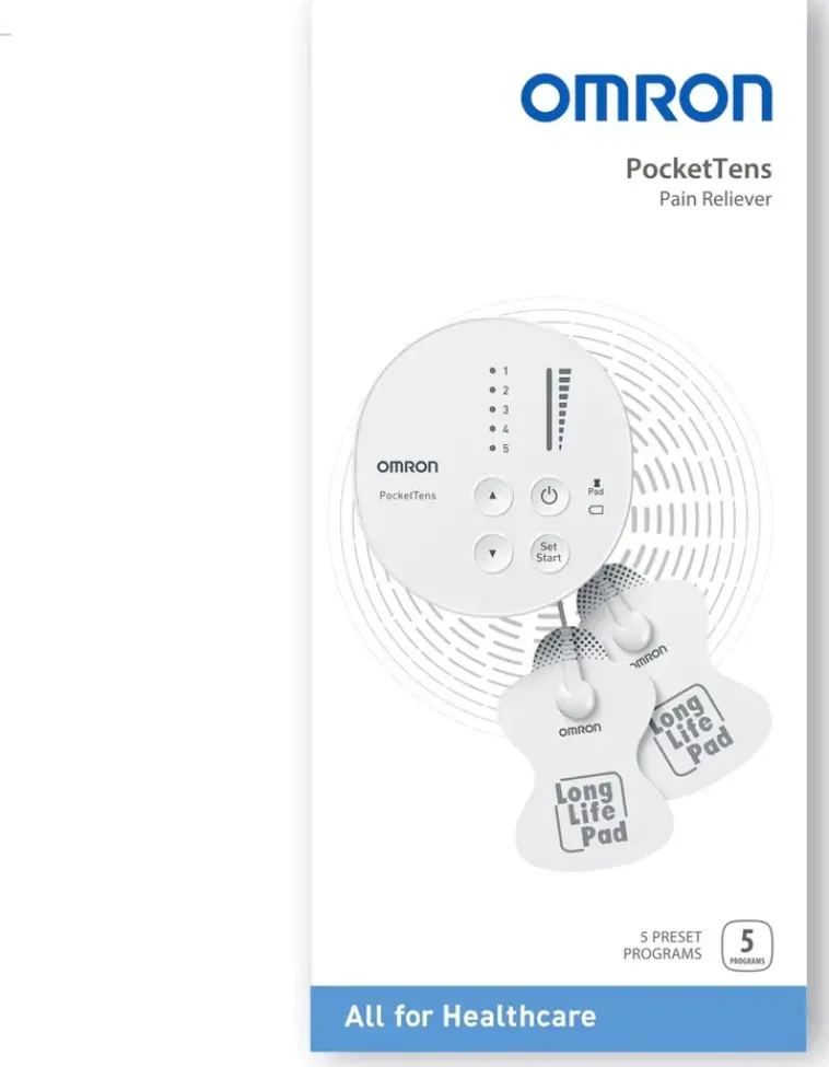 Omron Hierontalaitteet Ja Lämpötyynyt-Kivunlievittaja Pockettens Tens-Laite
