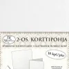 J.K. Primeco Askartelutarvikkeet-2-Os. Korttipohja Kimalle Valkoinen 10Kpl