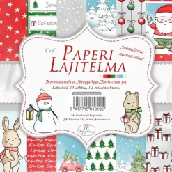 J.K. Primeco Askartelutarvikkeet-Paperilaj. Jouluhahmot 8X8