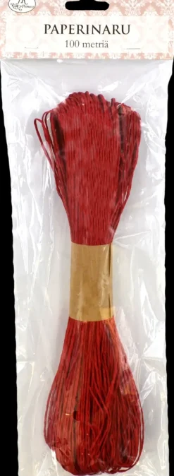 Clearance Paperinaru Punainen 100M Askartelutarvikkeet