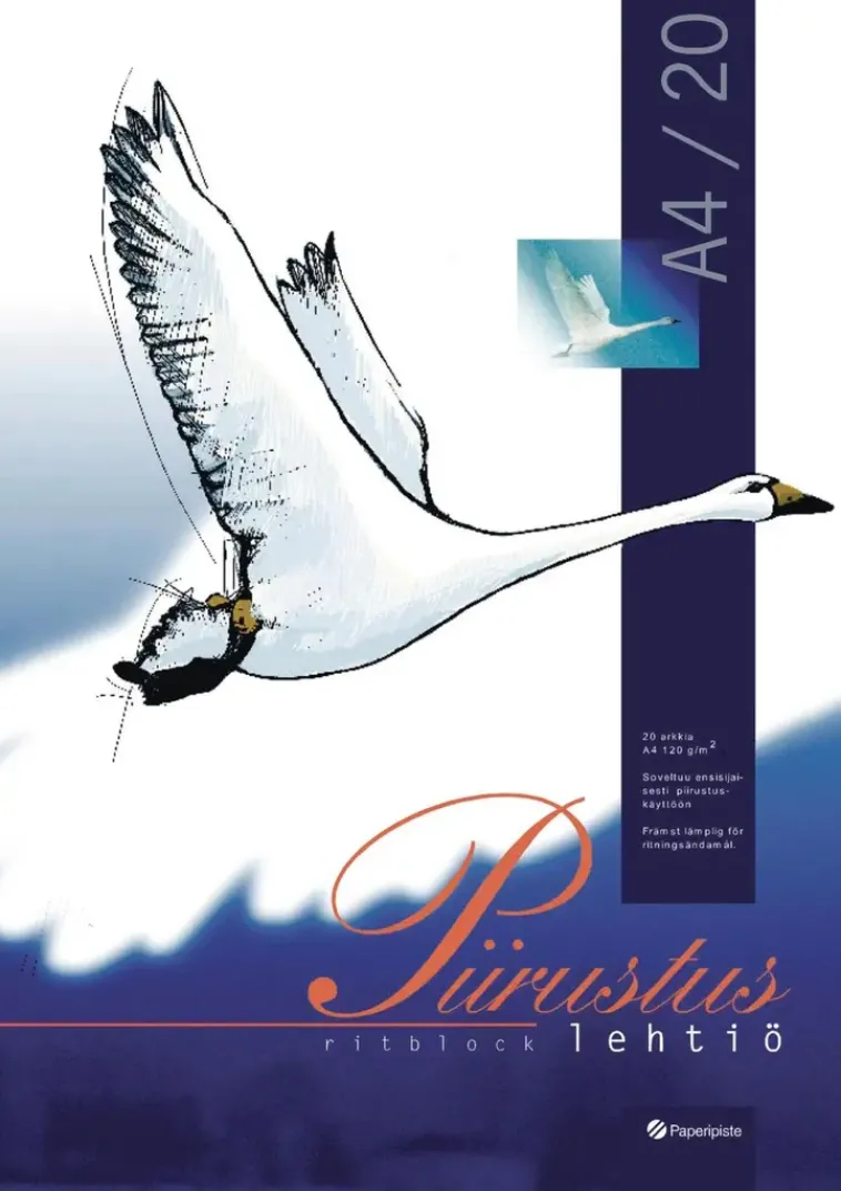 Piirustuslehtio A4/20 Paperitarvikkeet