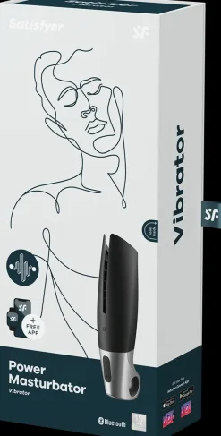 Satisfyer Seksivalineet-Power Masturbator Musta / Hopea