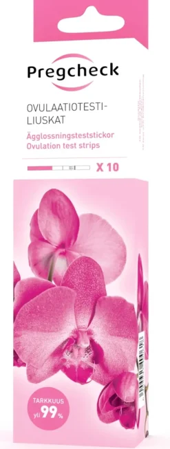 Pregcheck Muut Kauneuden- Ja Terveydenhoitolaitteet-Ovulaatiotestiliuskat 10Kpl