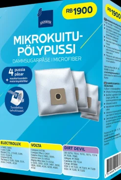 Rainbow Imurit Ja Tarvikkeet-Polypussi Rb1900 4Kpl + Moottorisuodatin