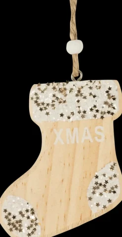 Clearance Roikkuva Puukoriste Glitterilla, Erilaisia Sesonkijuhlatarvikkeet