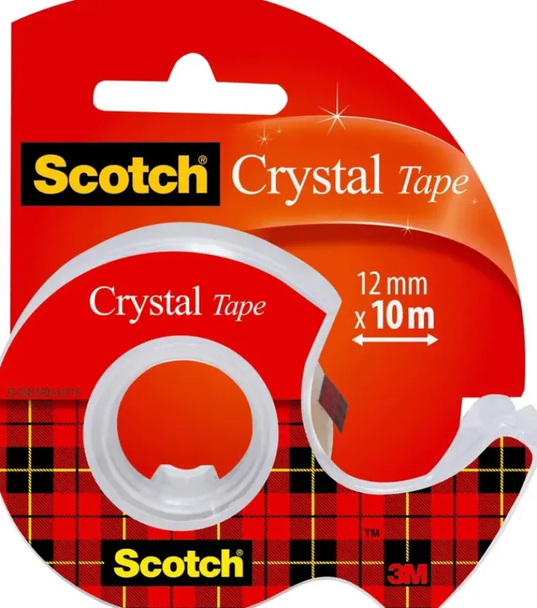 Outlet Scotch Crystal- Teippi 1 Rla 12 Mm X 10 M + Minikatkaisija Toimistotarvikkeet