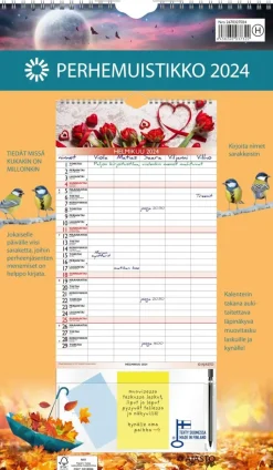 Outlet Seinakalenteri Perhemuistikko Kalenterit