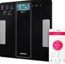 Sencor Henkilövaa'at-Sbs 8000Bk Vaaka Bluetooth Fitness Applikaatio