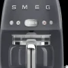 Smeg Kahvi Ja Tee-Kahvinkeitin Dcf02Greu 1,4 Litraa, Harmaa