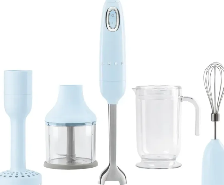 Smeg Ruoanvalmistuskoneet-Sauvasekoitinsetti, Vaaleansininen
