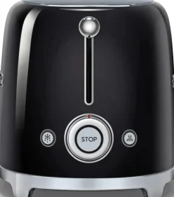 Smeg Kypsentäminen-Tsf01Bleu 2-Viipaleen Leivanpaahdin Musta