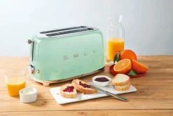 Smeg Kypsentäminen-Tsf02Pgeu 4-Viipaleen Leivanpaahdin Mintunvihrea