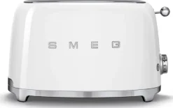 Smeg Kypsentäminen-Tsf01Wheu 2-Viipaleen Leivanpaahdin Valkoinen