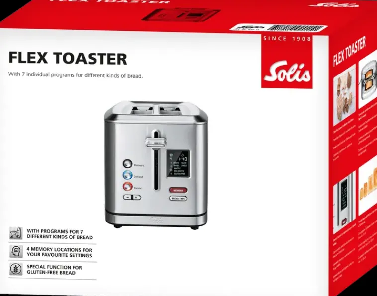 Solis Kypsentäminen-Flex Leivanpaahdin