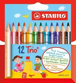 Puuvarikyna Trio Paksu Ja Lyhyt 12 Varia Toimistotarvikkeet