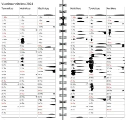 Clearance Taskukalenteri Agenda, Ruusukulta Kalenterit