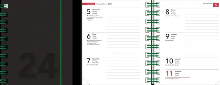 Best Taskukalenteri Ontime Mini Eko 2024 Kalenterit