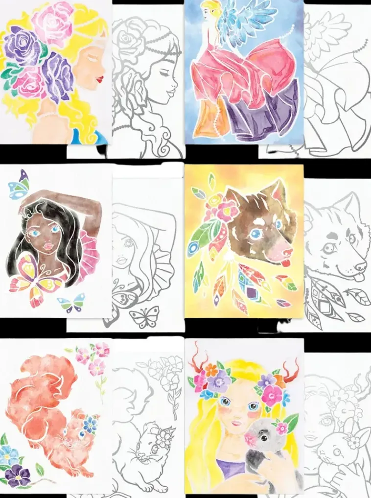 TOPModel Askartelutarvikkeet-Color Me Up Vesivarisetti