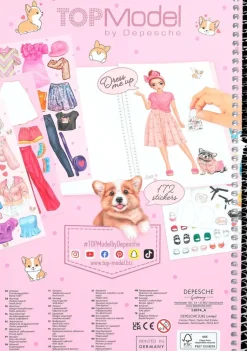 TOPModel Askartelutarvikkeet-Dress Me Up Tarrakirja Corgi