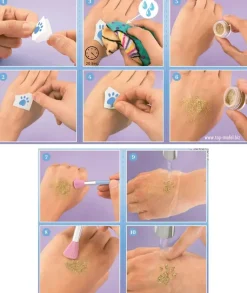 TOPModel Askartelutarvikkeet-Kimalletatuointisetti Iceworld