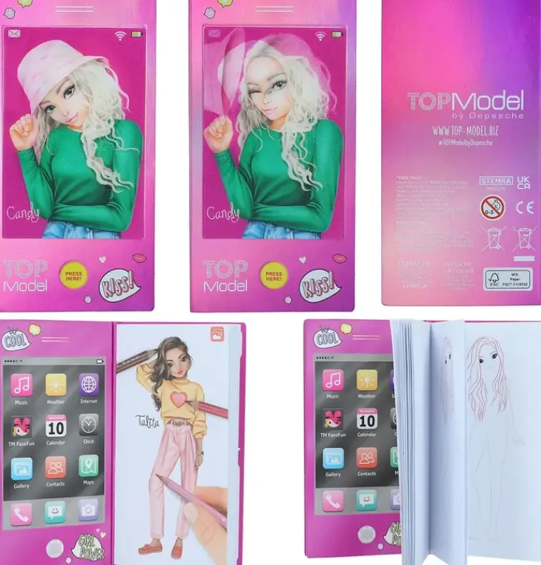 TOPModel Askartelutarvikkeet-Soiva 3D Taskuvarityskirja