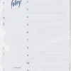 Online Valilehti A4 12-Osainen Blanco Valkoinen Paperitarvikkeet