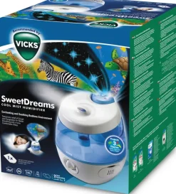 Vicks Ilmastointi Ja Huoneilma-Vul575E4 Sweetdreams Ultrasonic Cool Mist Ilmankostutin