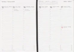 Hot Vuosikalenteri Time System Classic A5 Musta 2024 Kalenterit