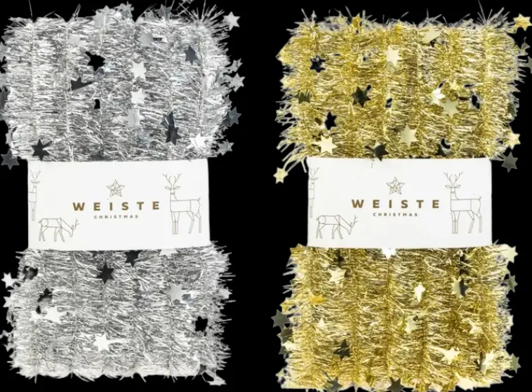 Discount Tahtipunoslajitelma 60Mmx3M/Nippu Kulta Ja Hopea Sesonkijuhlatarvikkeet